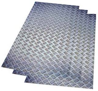 Рифленый лист квинтет алюминиевый АМГ3Н2, 1х1500х3000 мм